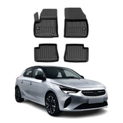 OMAC Premium Alfombrillas De Coche para Opel Corsa-e F 2019-2024 TPE Goma 4x