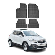 OMAC Alfombrillas De Coche para Opel Mokka 2012-2020 Negro Goma TPE 4Pza