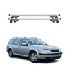 Menabo Barras de Techo Baca para VW Jetta A4 Familiar 1998-2005 Gris Aluminio 2x