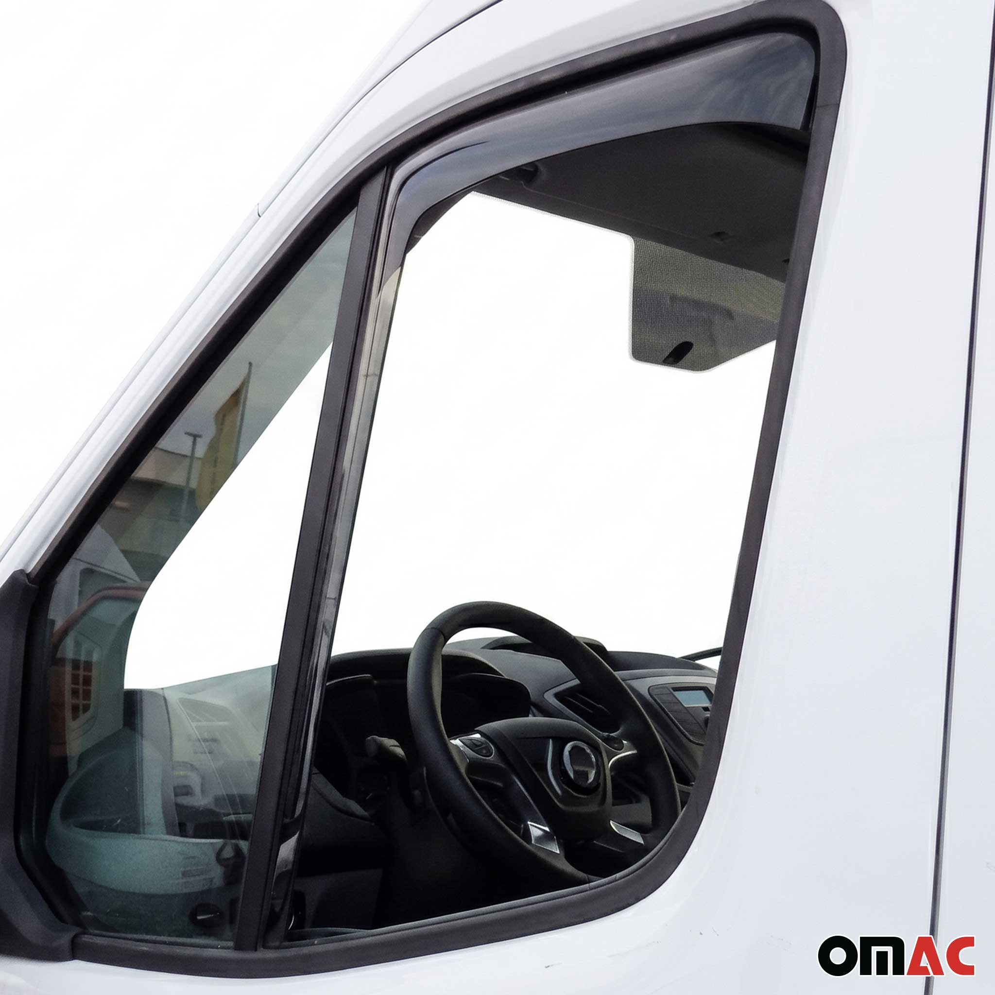 Deflectores de Aire de Viento para Renault Trafic 2014-2024 2puertas Oscuro 2Pcs