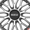 Sparco Roma Tapacubos 14 Pulgadas Universal Plata ABS Plástico