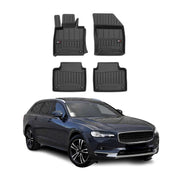OMAC Premium Alfombrillas De Coche para Volvo V90 Familiar 2016-2025 TPE Goma 4x