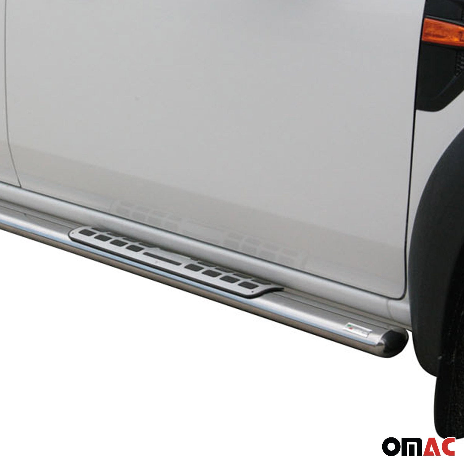 Estribos Barras Laterales para Ford Ranger Double Cab 2009-2011 Plata Acero