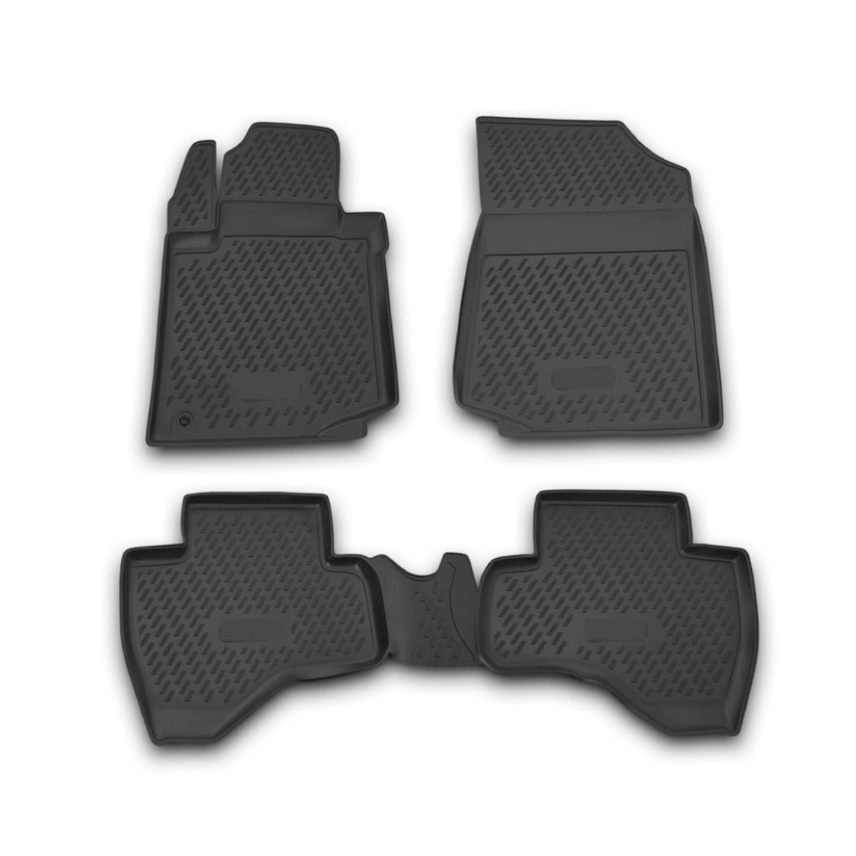 OMAC Alfombrillas De Coche para Peugeot 107 2005-2014 Negro Goma 4Pza