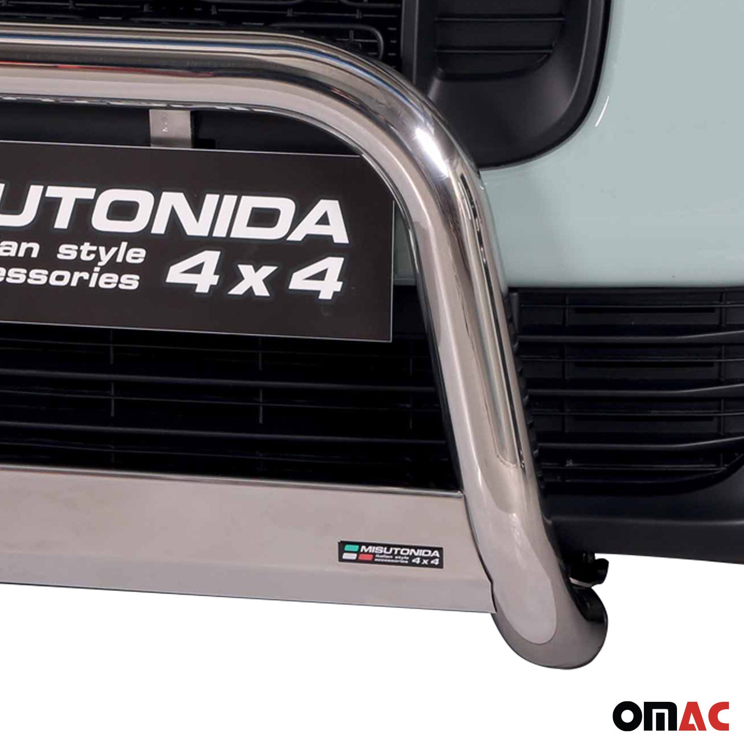 Bull Barra Frontal para Citroen Berlingo 2018-2025 Plata Brillante Acero 1Pza