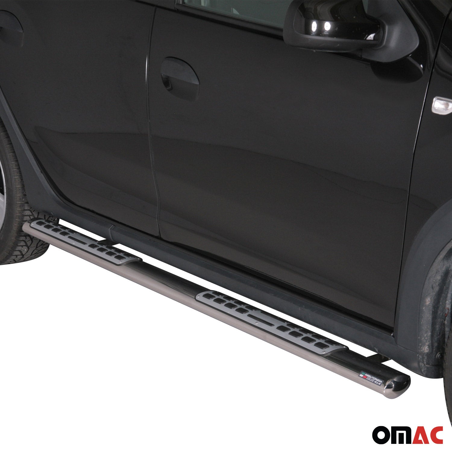 Estribos Barras Laterales para Dacia Sandero Stepway 2012-2016 Plata Acero