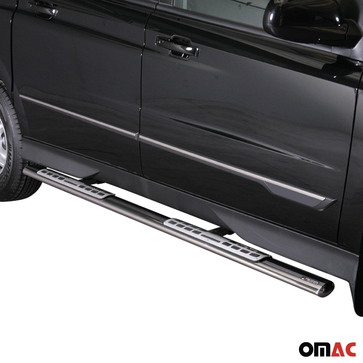 Estribos Barras Laterales para Ssangyong Actyon Sports 2012-2018 Plata Acero