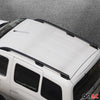 Rieles & Barras de Techo Coche para Fiat Fiorino Qubo Nemo Bipper Negro Alu 4Pza