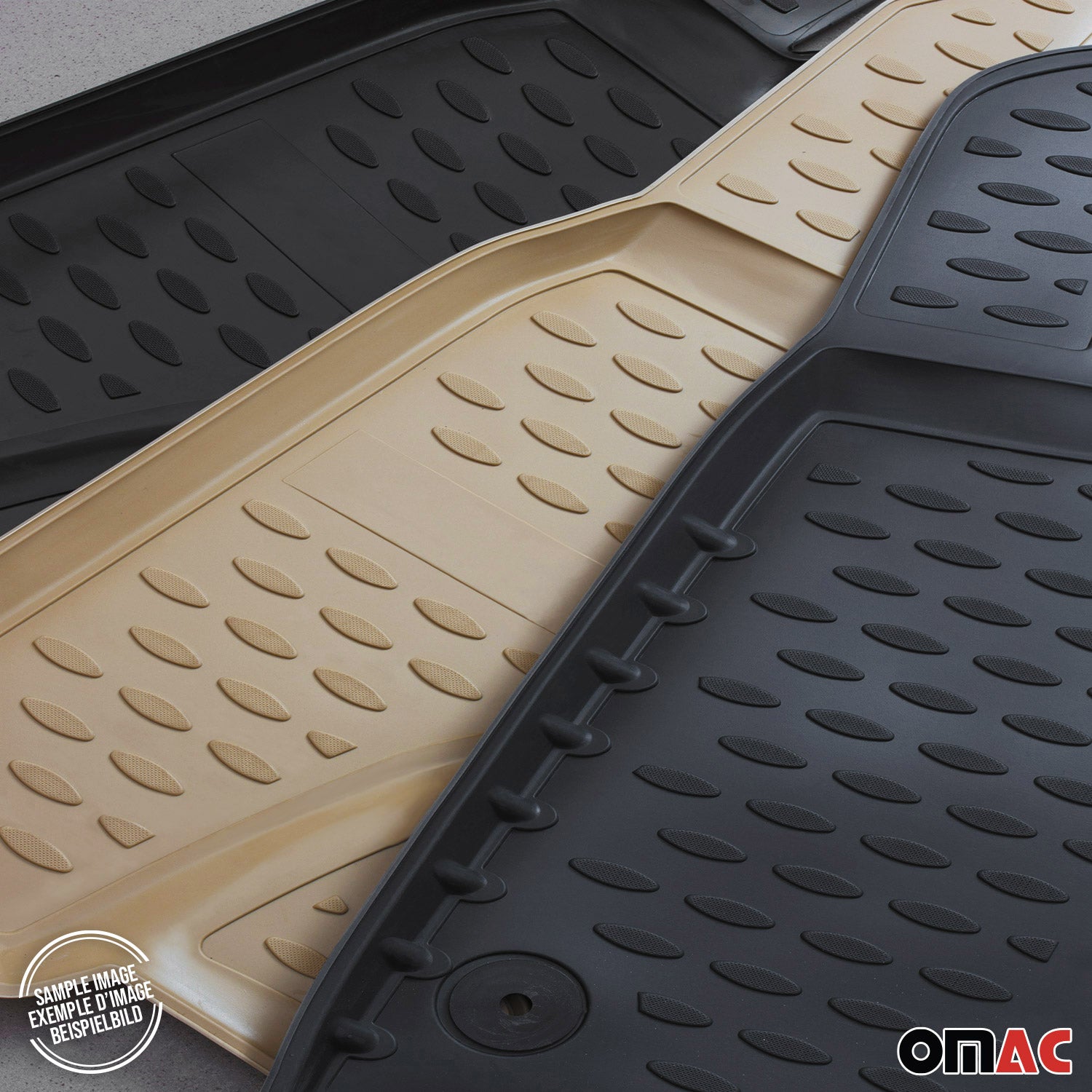 OMAC Alfombrillas De Coche para Mercedes G Class W463 1990-2018 Negro TPE 4Pza
