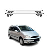 Menabo Barras de Techo Coche Barra para Ford Galaxy 1995-2005 Gris Aluminio 2Pza