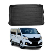 OMAC Bandeja Maletero Alfombrilla para Renault Trafic 2014-2021 Negro Goma TPE