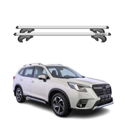 Menabo Barras de Techo Baca para Subaru Forester 2019-2025 Gris Aluminio 2Pza
