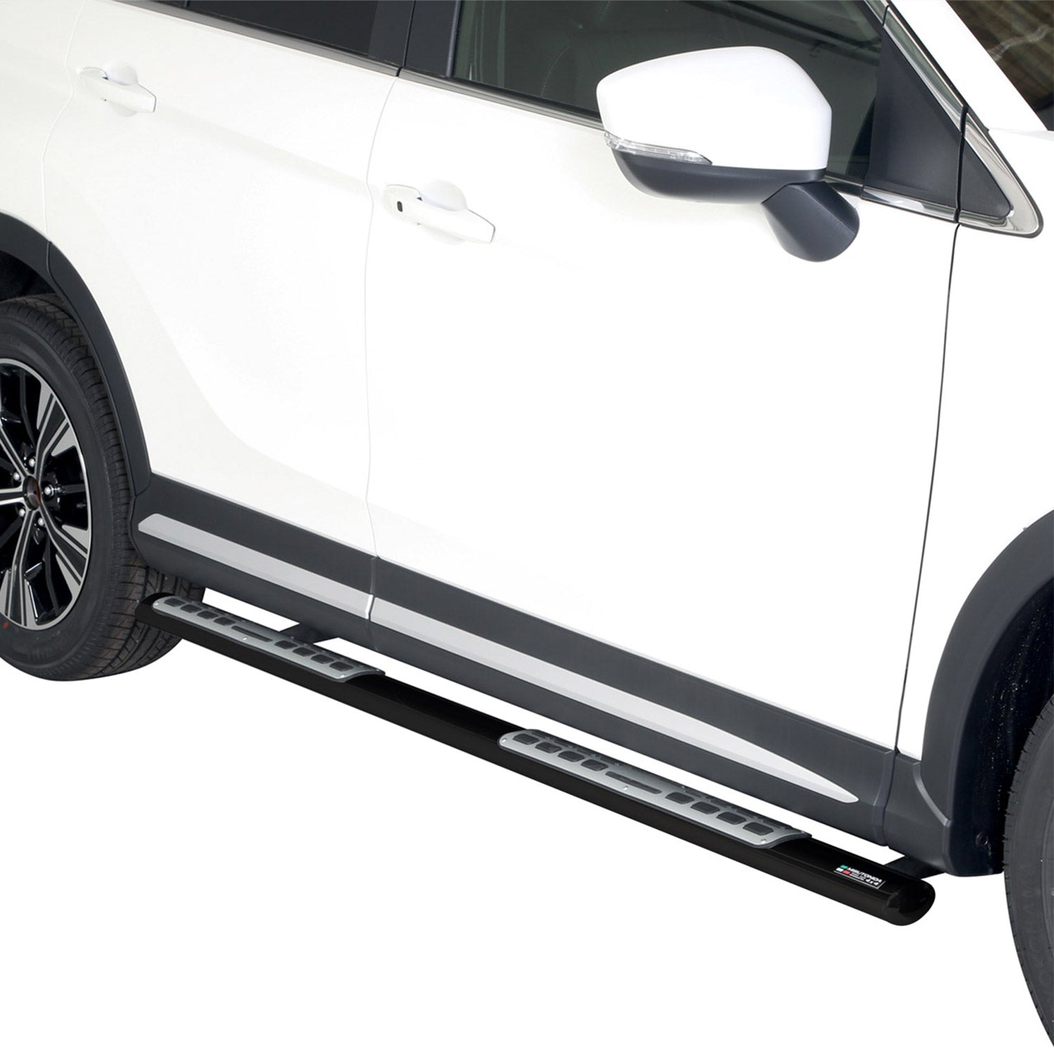 Estribos Barras Laterales para Mitsubishi Eclipse Cross 2018-2020 Negro Acero