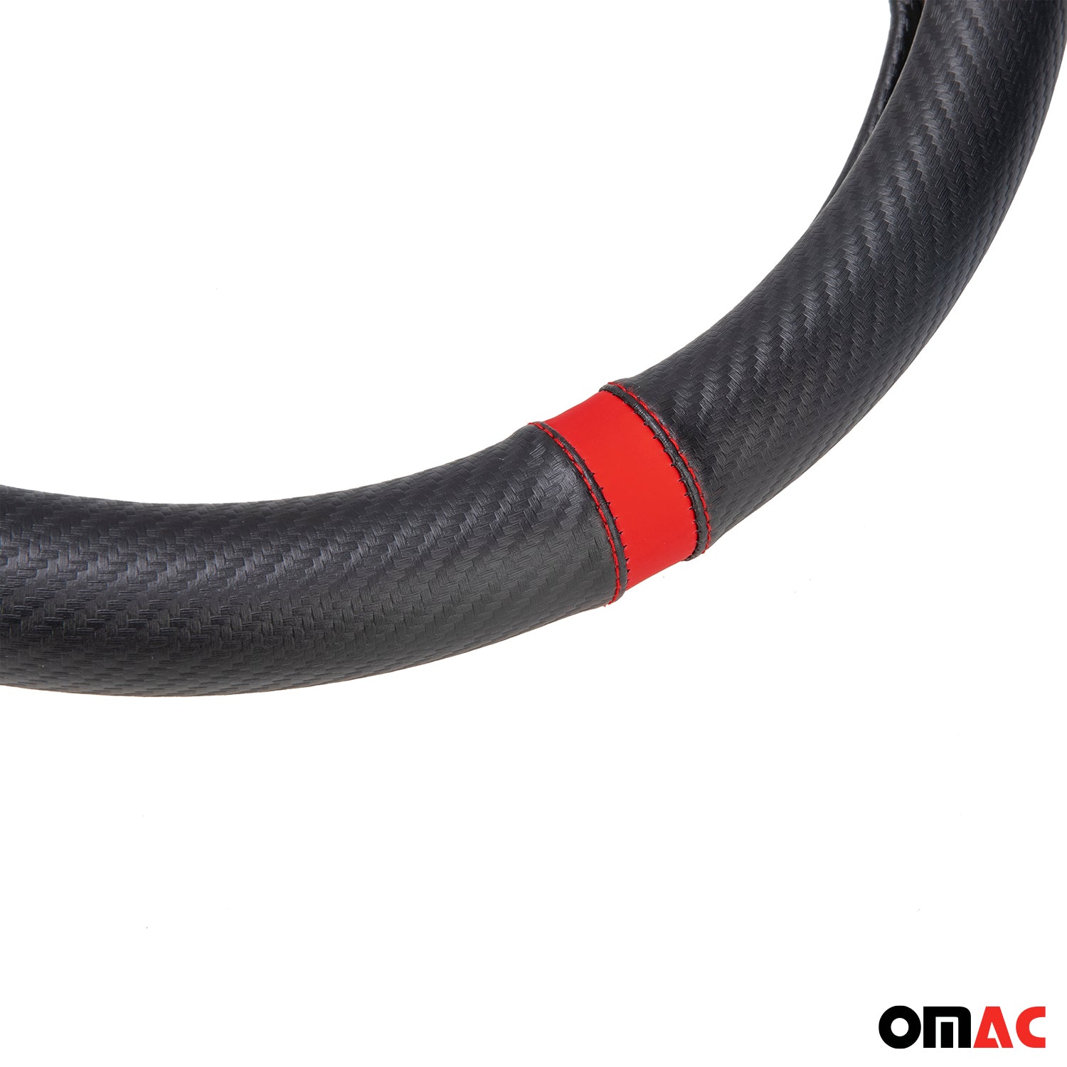 Sparco Cubierta de Para Volante de Automóvil Universal Negro Rojo Goma