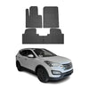 OMAC Alfombrillas De Coche para Hyundai Santa Fe 2015-2018 Negro Goma 4Pza