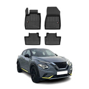OMAC Premium Alfombrillas De Coche para Nissan Juke 2019-2024 Negro TPE Goma 4x
