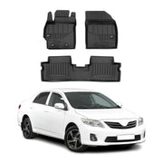 OMAC Premium Alfombrillas De Coche para Toyota Corolla X 2006-2013 TPE Goma 3x