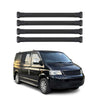 Barras de Techo Coche para VW Transporter T5 2003-2015 Negro Alu 4Pza