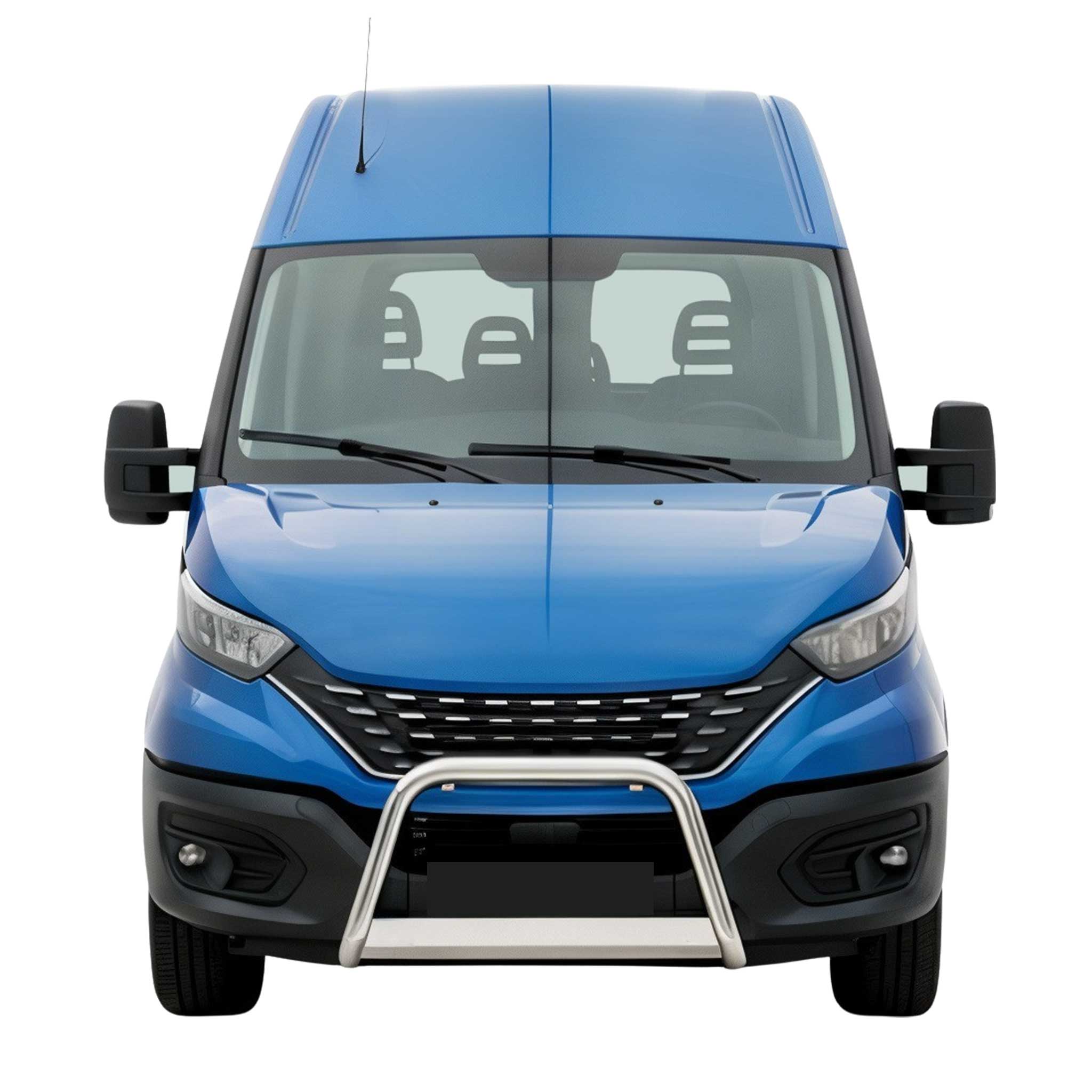 Bull Barra Frontal para Iveco Daily 2019-2023 Plata Brillante Acero 1Pza