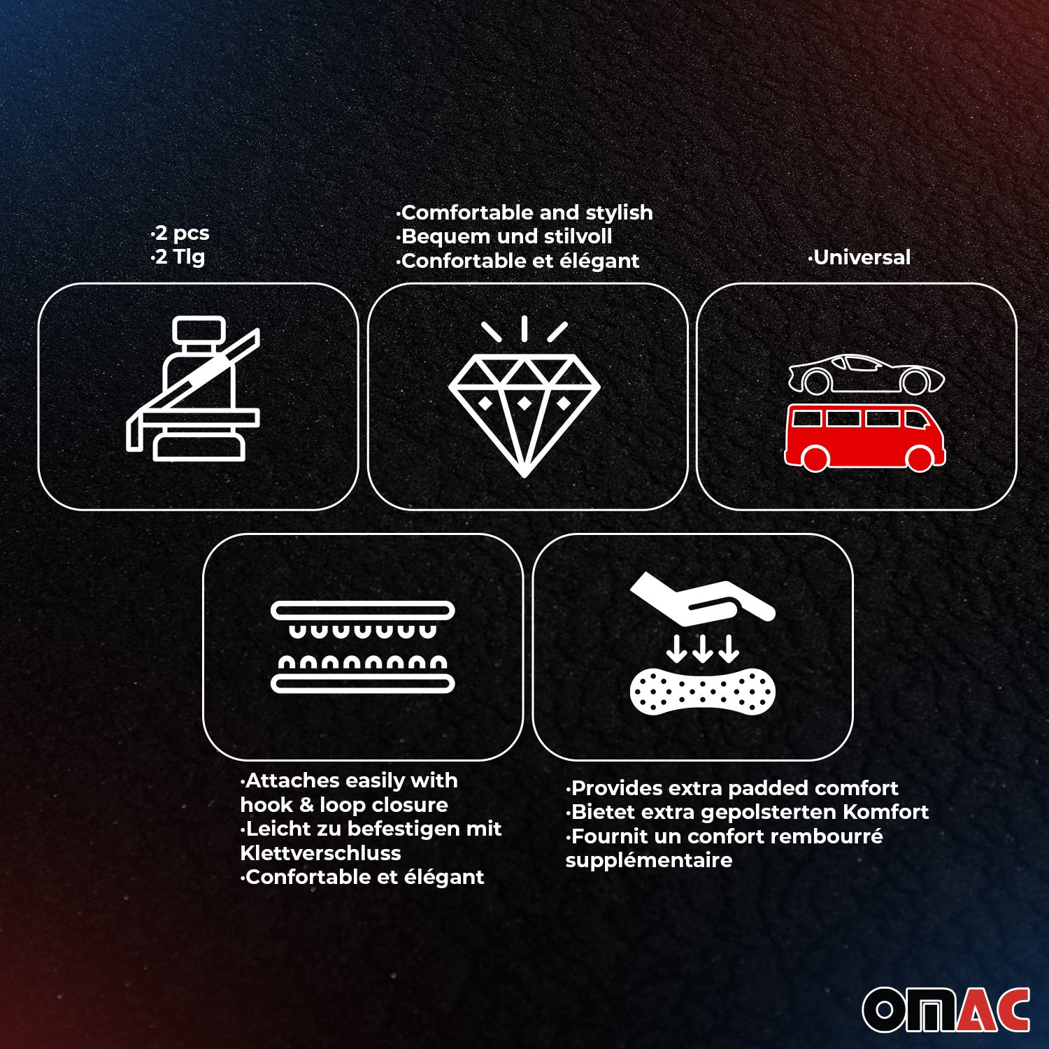 Sparco Para cinturón de Seguridad de coche Universal Gris Poliéster