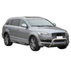 Par de Estribos Barras Laterales para Audi Q7 2006-2015 Negro Brillante Acero 2x