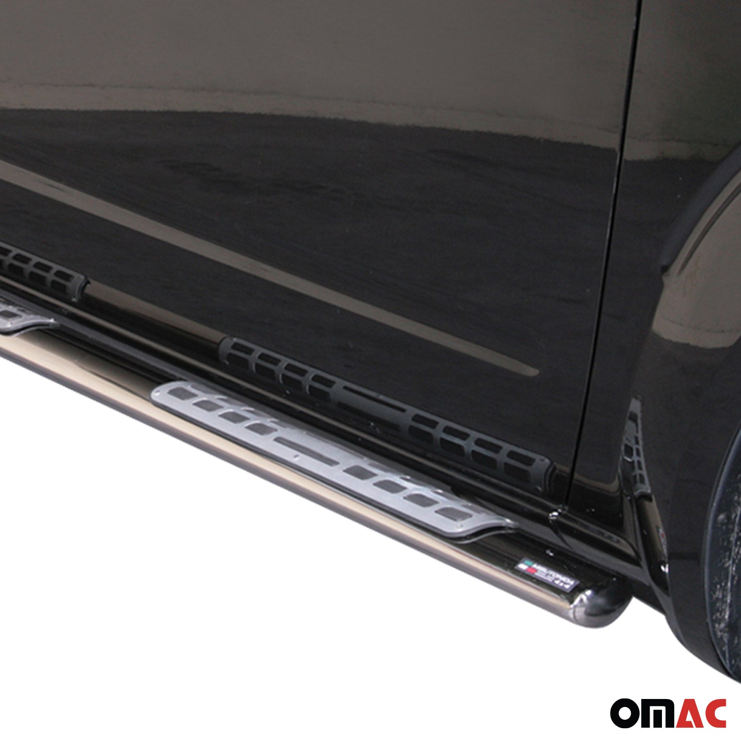 Par de Estribos Barras Laterales para Nissan Pathfinder 2010-2013 Plata Acero 2x