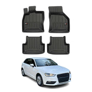 OMAC Premium Alfombrillas De Coche para Audi A3 Sportback Sedán 2012-2020 TPE 4x