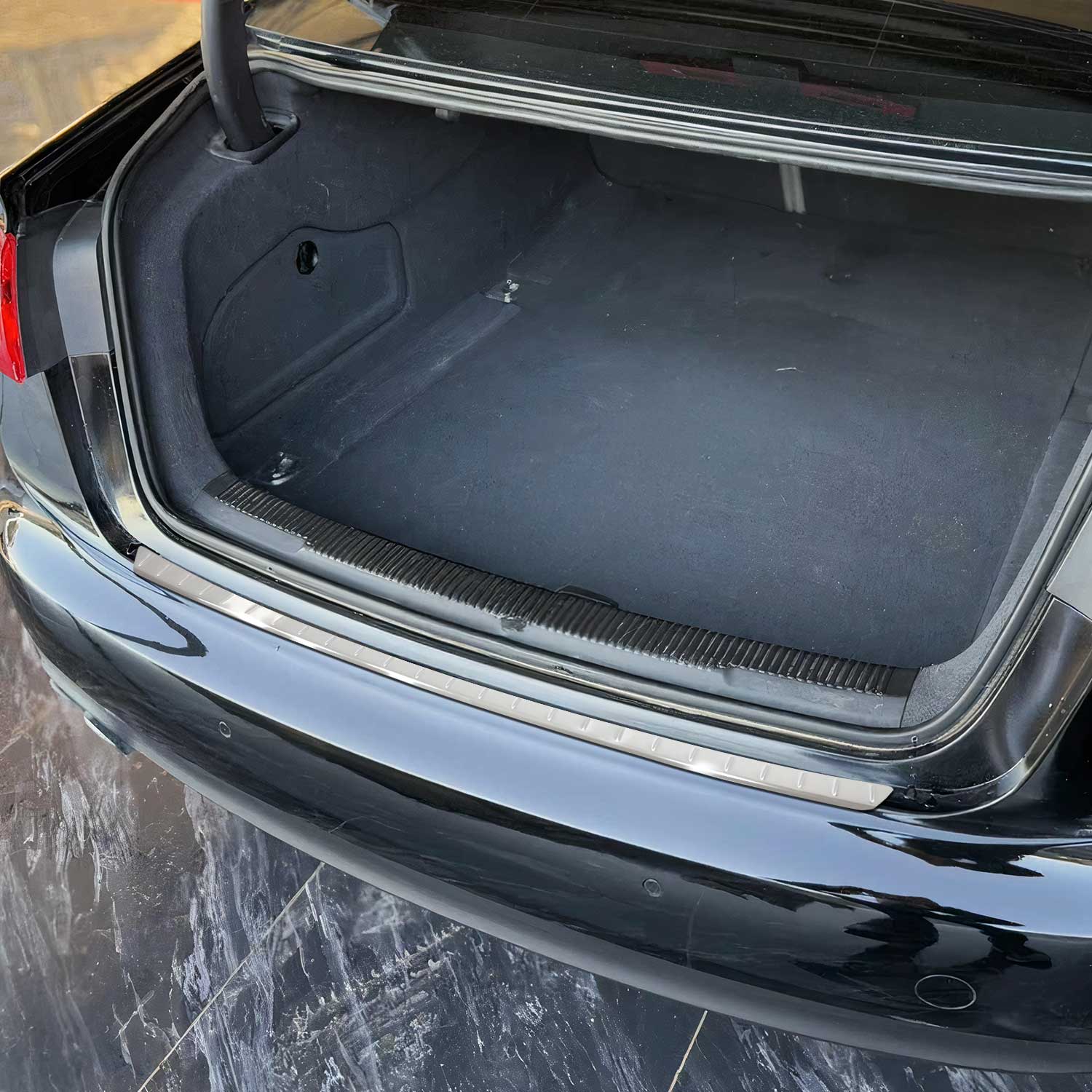 Protector Parachoques para Audi A6 C7 2011-2018 Sedán 4-trg Plata Acero