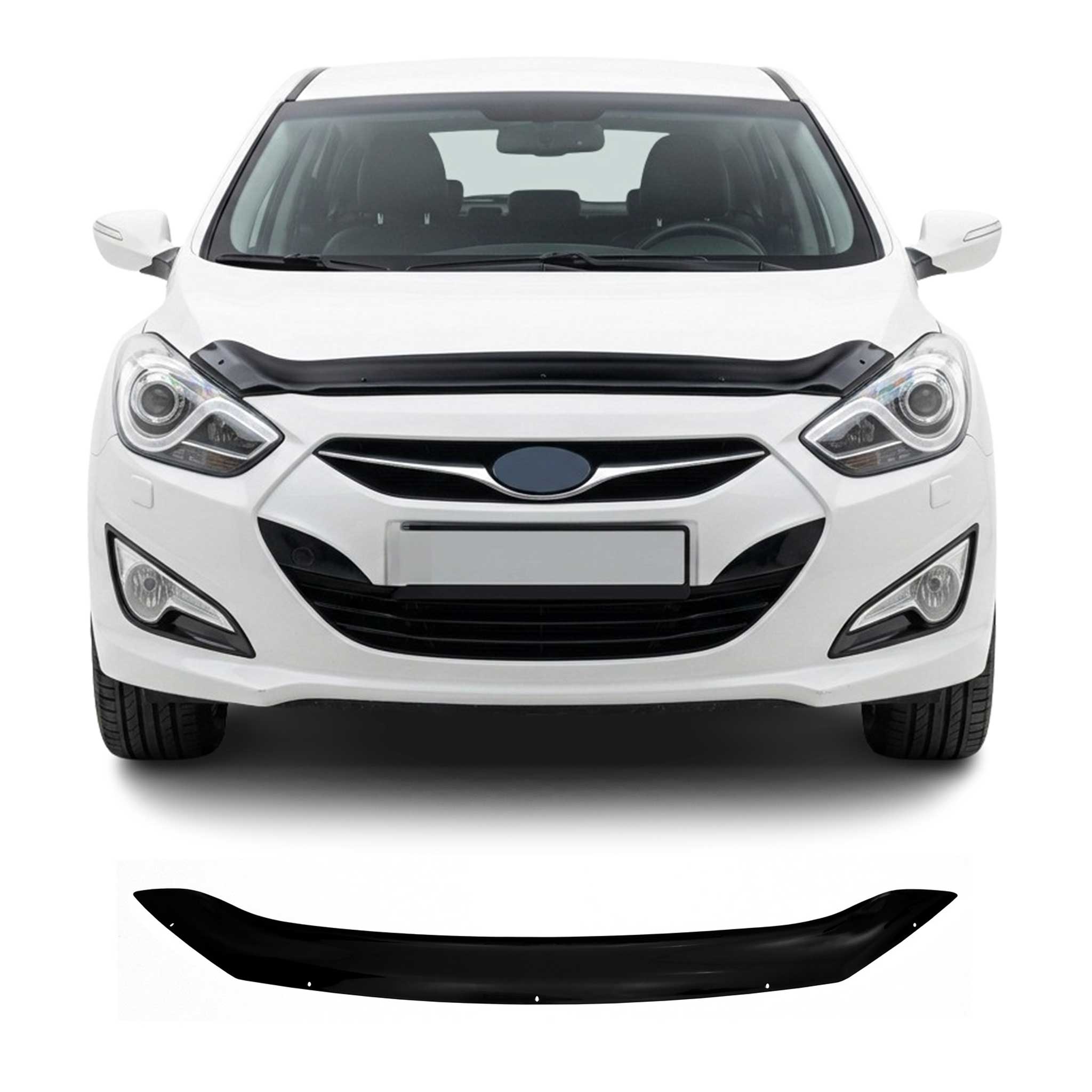 Deflector de Capó para Hyundai i40 2011-2019 Oscuro Brillante Acrílico