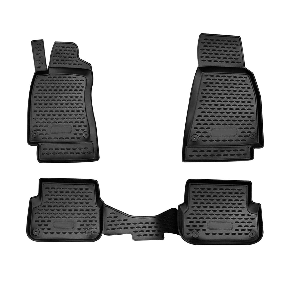 OMAC Alfombrillas De Coche para Audi A6 C6 2008-2011 Negro Goma TPE 4Pza