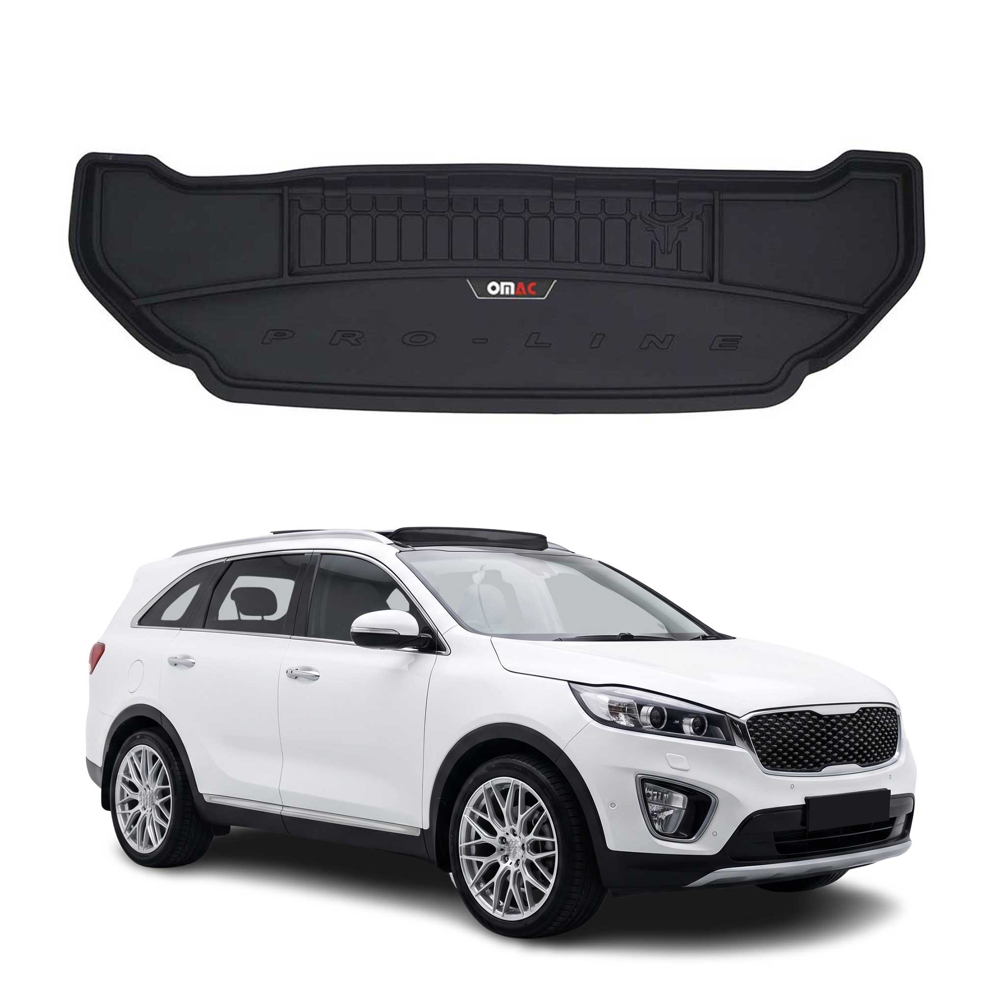 OMAC Premium Bandeja Maletero Alfombrilla para Kia Sorento 2014-2020 7 Asiento