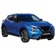 Bull Barra Frontal para Nissan Juke 2019-2026 Negro Brillante Acero 1Pza