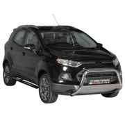 Par de Estribos Barras Laterales para Ford Ecosport 2013-2017 Negro Acero