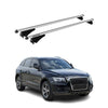 Menabo Barras de Techo Coche Baca para Audi Q5 8R 2014-2016 Gris Aluminio 2Pza