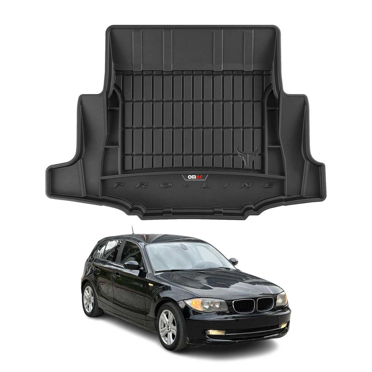 OMAC Premium Bandeja Maletero Alfombrilla para BMW Serie 1 E87 2004-11 5puertas