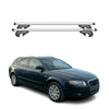 Menabo Barras Techo Baca para Audi A4 B7 Familiar 2004-2007 Gris Aluminio 2Pza