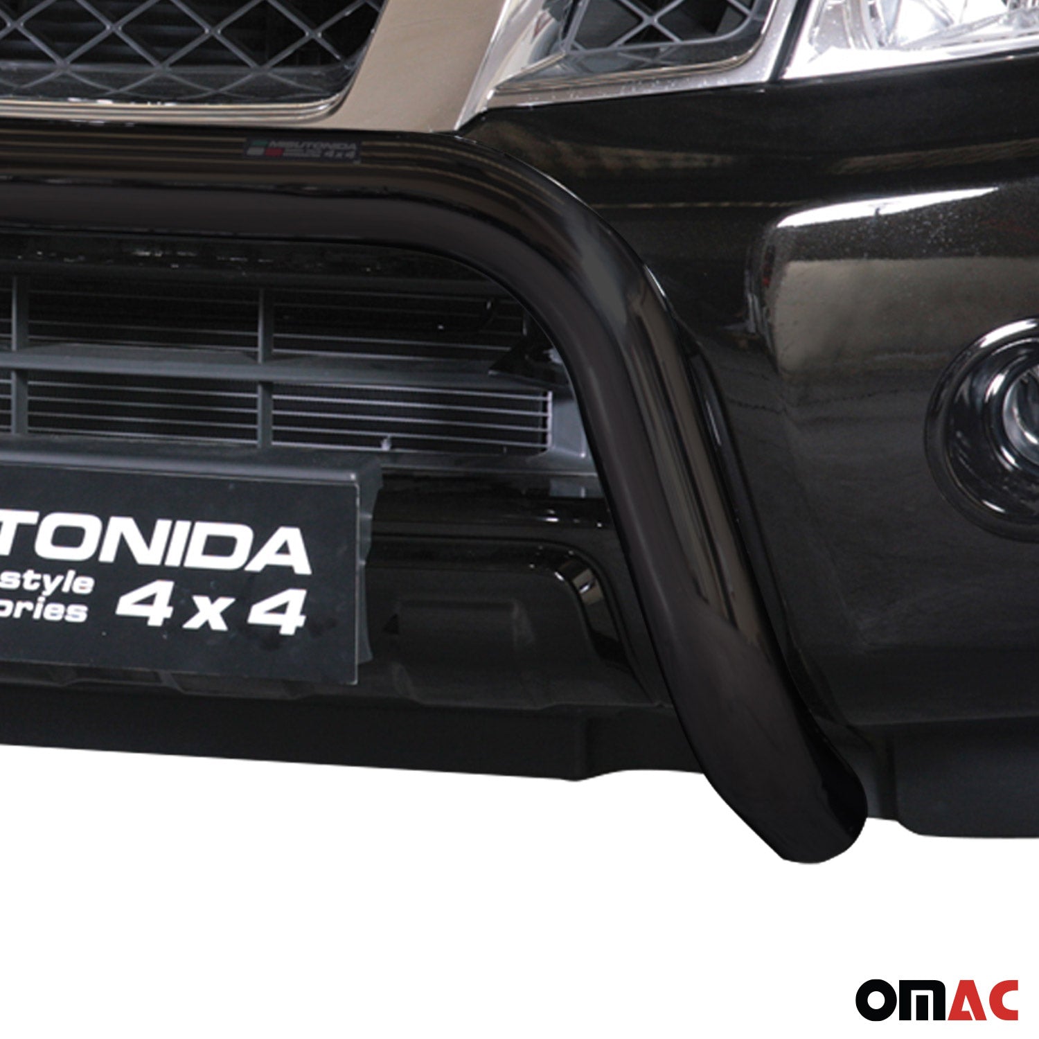 Bull Barra Frontal para Nissan Pathfinder 2010-2013 Negro Brillante Acero 1Pza