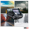 Deflector de Sol Lluvia para VW Crafter 2006-2021 Negro Brillante Acrílico 1Pza