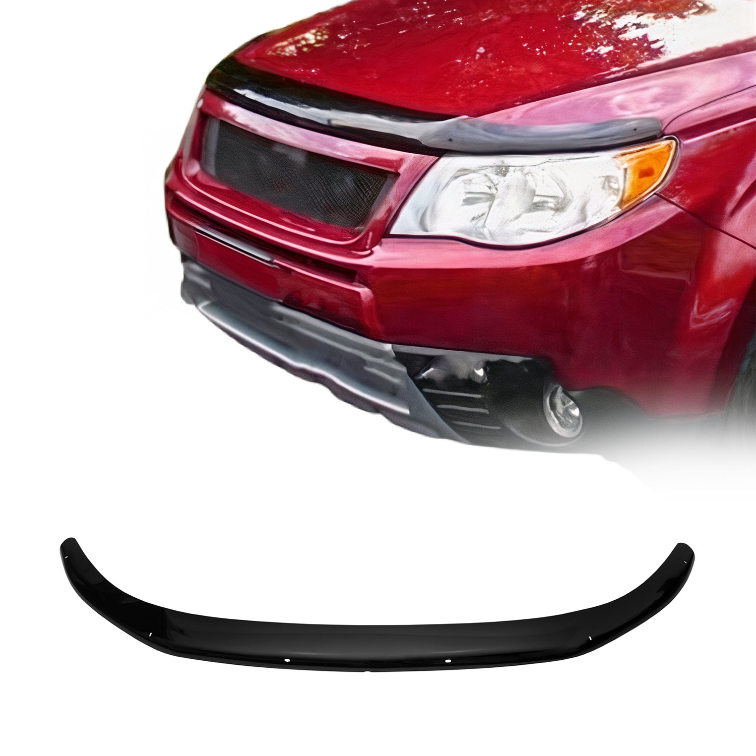 Deflector de Capó para Subaru Forester 2008-2013 Oscuro Brillante Acrílico