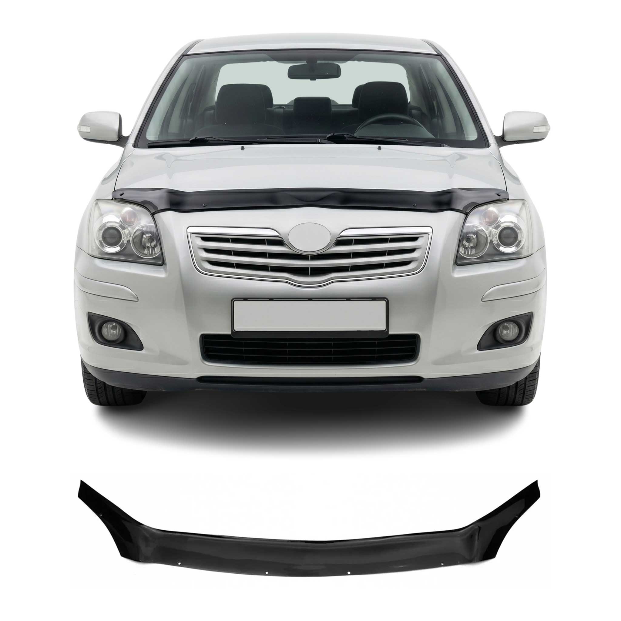 Deflector de Capó para Toyota Avensis 2003-2008 Oscuro Brillante Acrílico