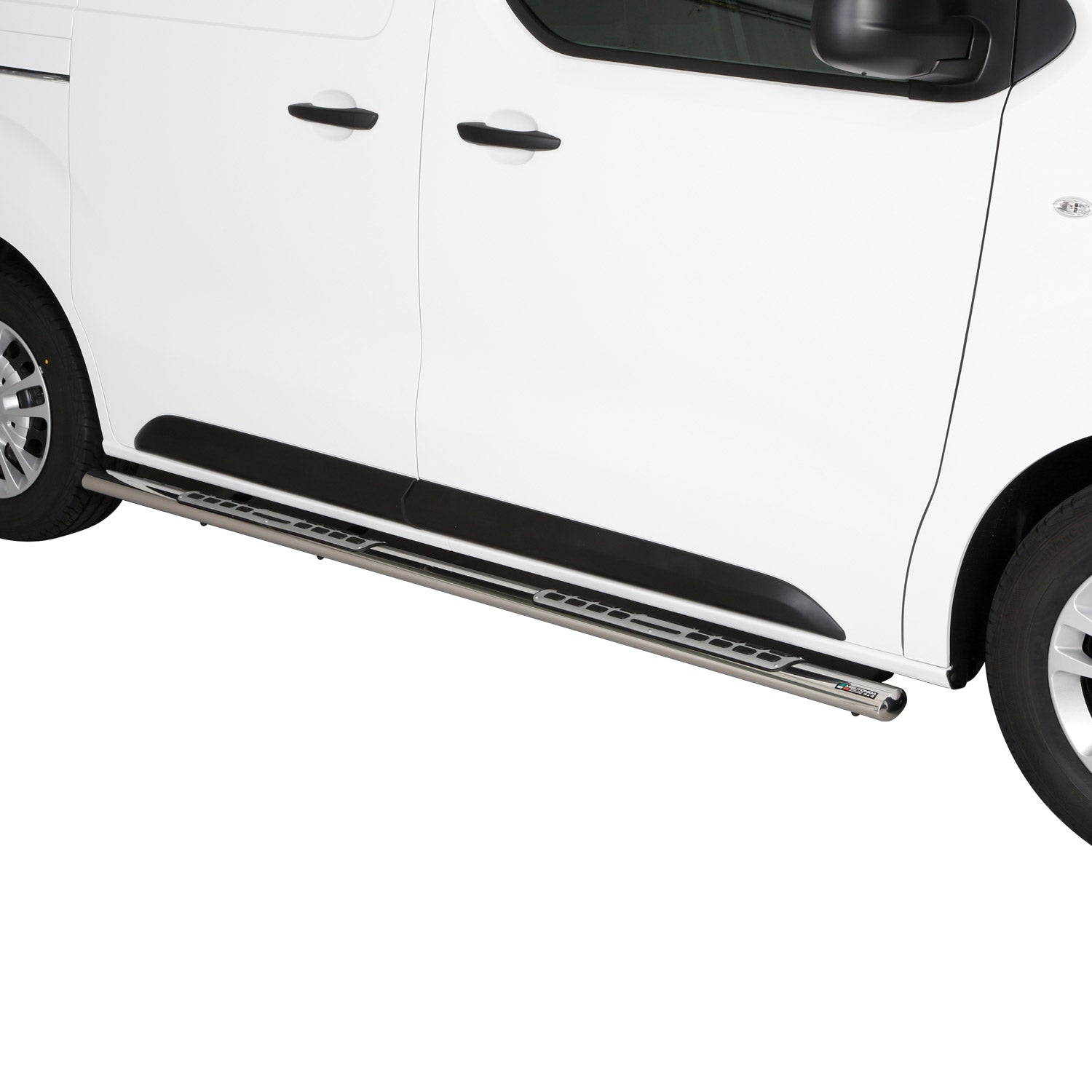 Estribos Barras Laterales para Peugeot Expert 2016-2025 L1 Corto Plata Acero