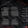 OMAC Premium Alfombrillas De Coche para Mitsubishi Space Star 2013-2025 Goma 4x
