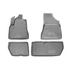 OMAC Alfombrillas De Coche para Citroen Berlingo 2008-2018 Gris Goma TPE 4Pza