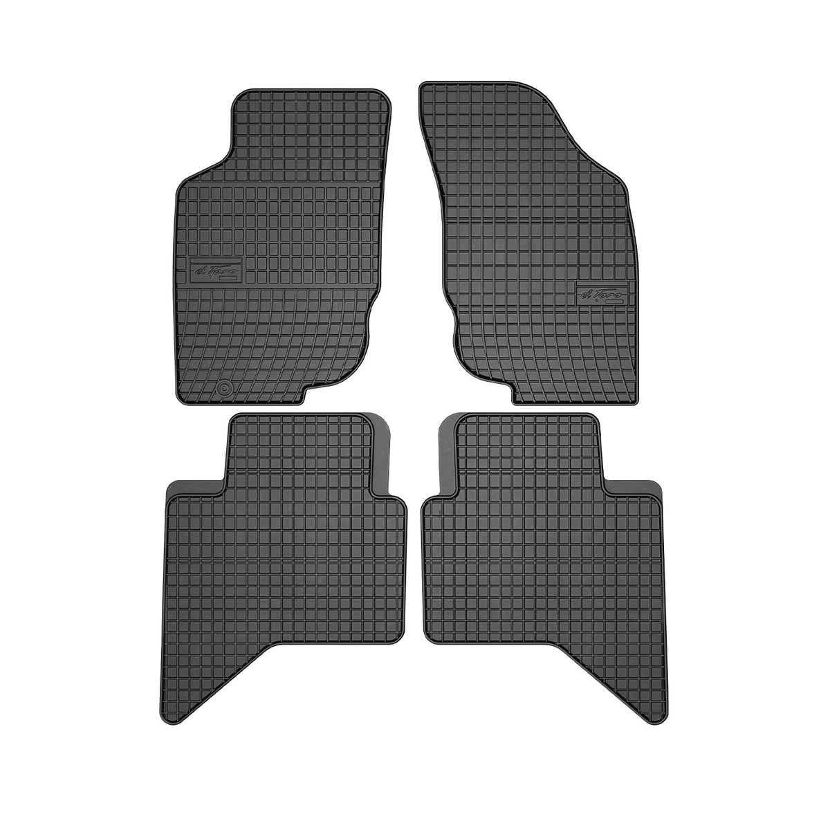 OMAC Alfombrillas De Coche para Toyota Hilux 2005-2015 Negro Goma 4Pza