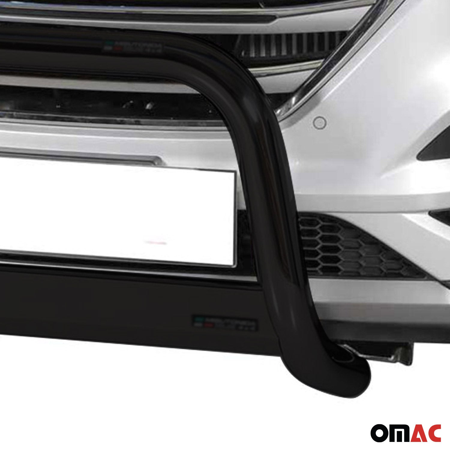 Bull Barra Frontal para Hyundai Tucson 2015-2018 Negro Brillante Acero 1Pza