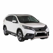 Par de Estribos Barras Laterales para Honda CR-V 2012-2015 Negro Brillante Acero