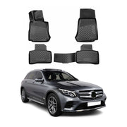 OMAC Alfombrillas De Coche para Mercedes GLC X253 C253 2015-2022 Negro TPE 4Pza