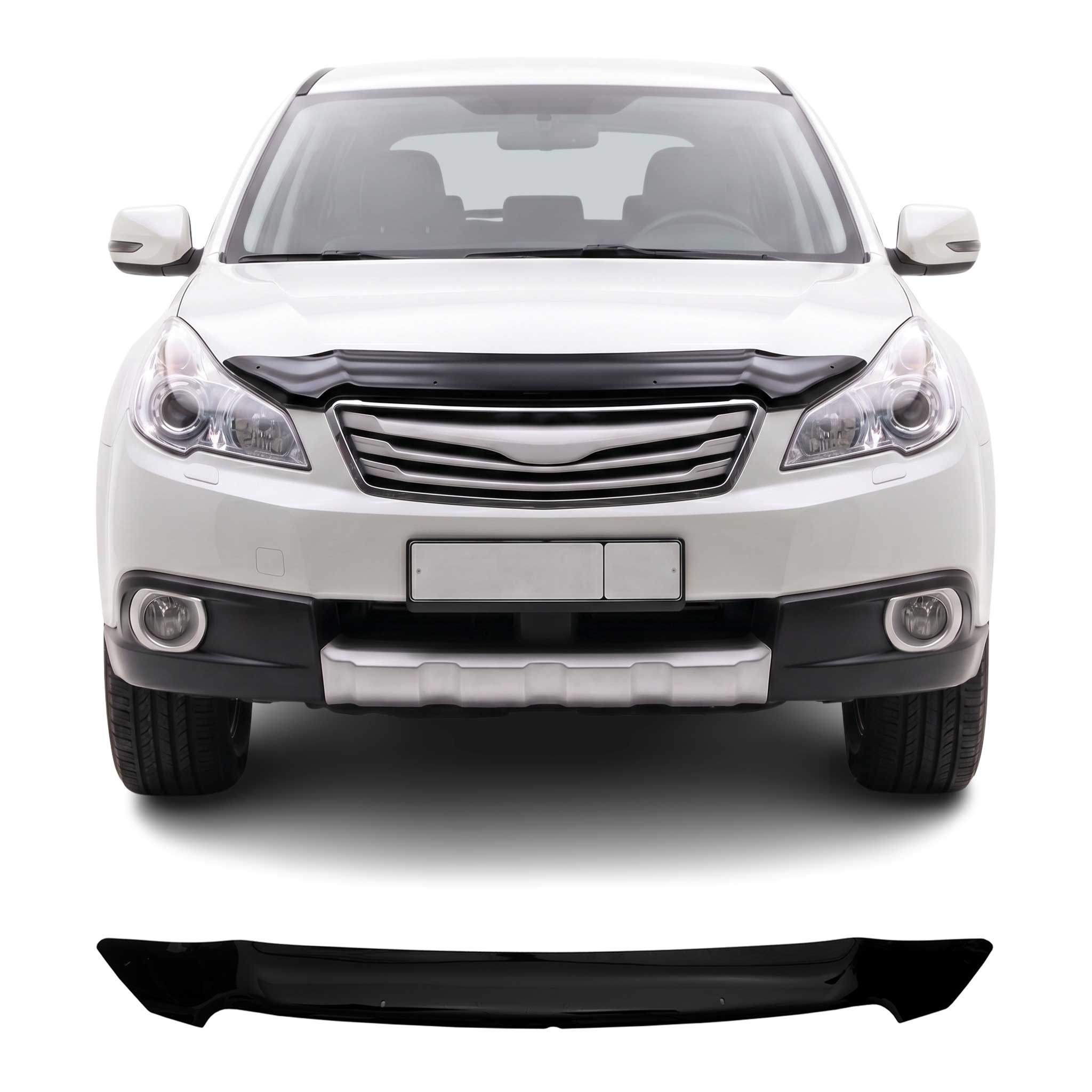 Deflector de Capó para Subaru Legacy Outback 2010-2021 Oscuro Brillante Acrílico