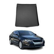 OMAC Bandeja Maletero Alfombrilla para VW Passat B6 2005-2010 Negro Goma TPE