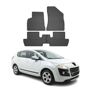 OMAC Alfombrillas De Coche para Peugeot 3008 2009-2016 Negro Goma 4Pza